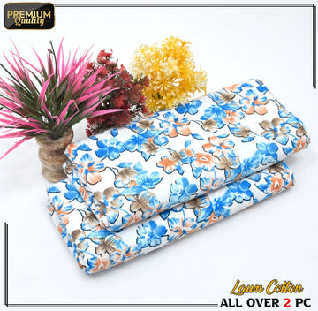 2 Piece Soft | Lightweight & Stylish Printed Lawn Cotton Suit - BDF#113