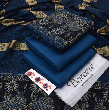 Dhanak 3-Piece With Wool Shawl