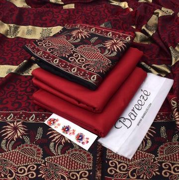 Dhanak 3-Piece With Wool Shawl