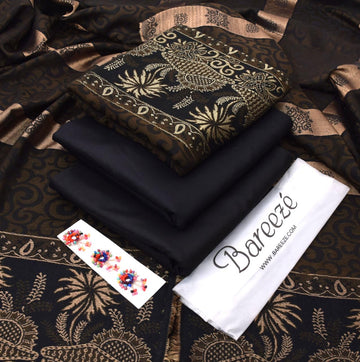 Dhanak 3-Piece With Wool Shawl