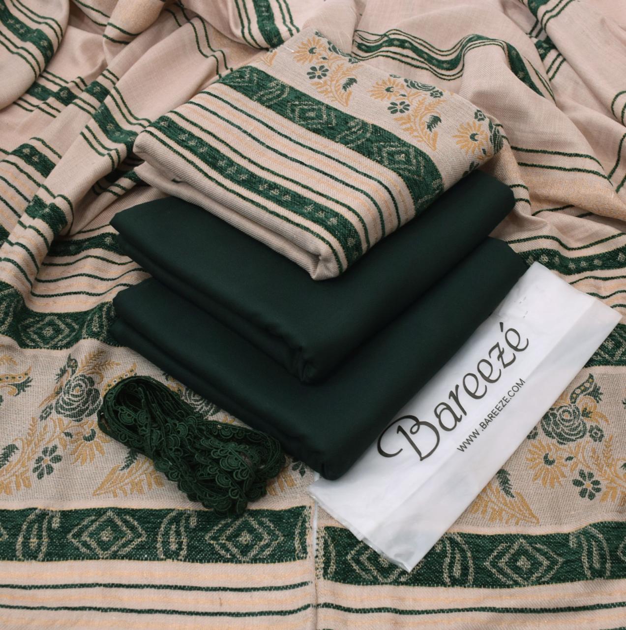 Dhanak 3-Piece With Wool Shawl