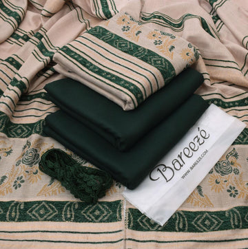 Dhanak 3-Piece With Wool Shawl