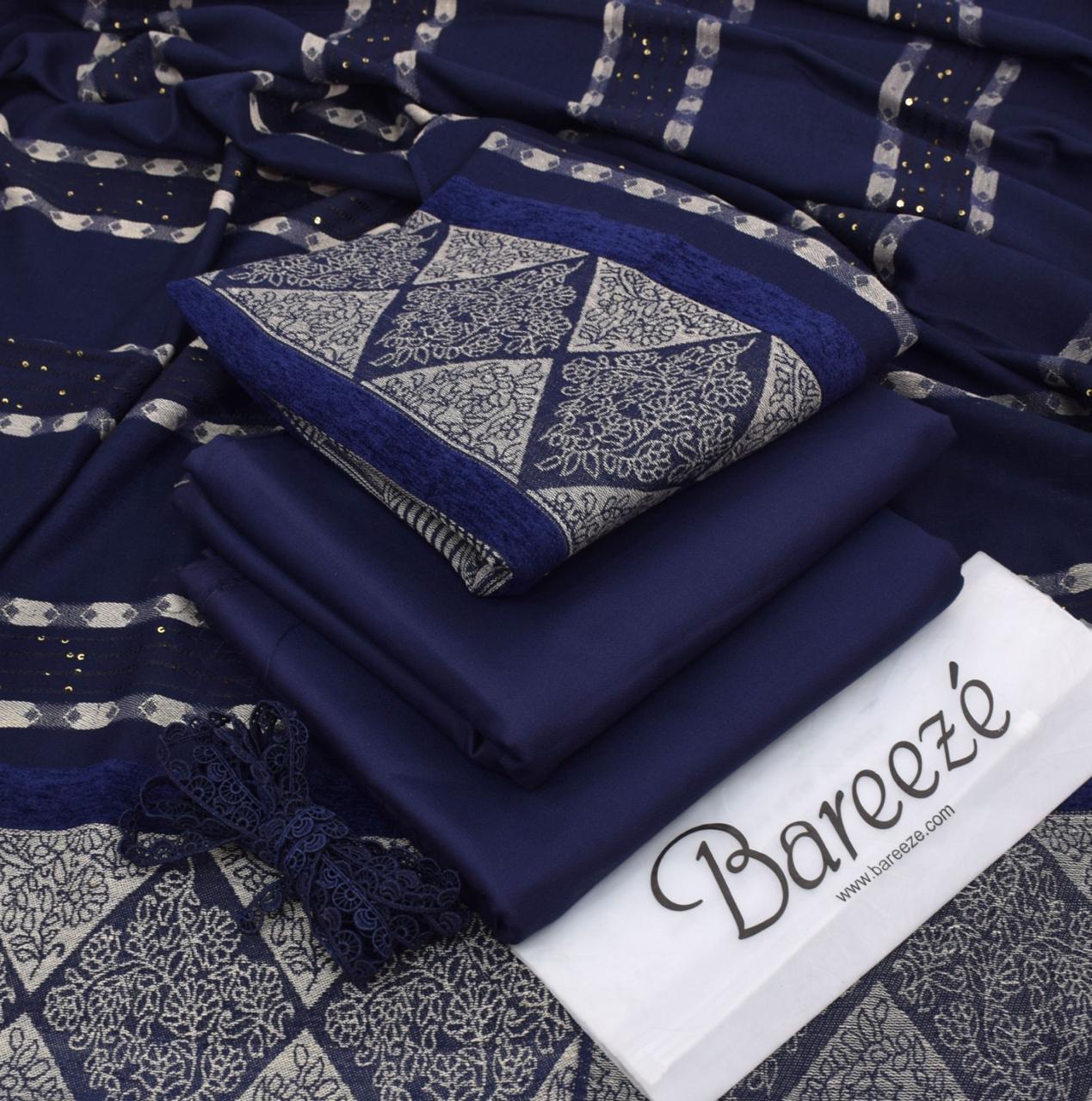 Dhanak 3-Piece With Wool Shawl