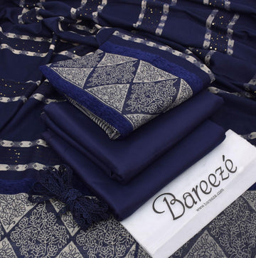 Dhanak 3-Piece With Wool Shawl