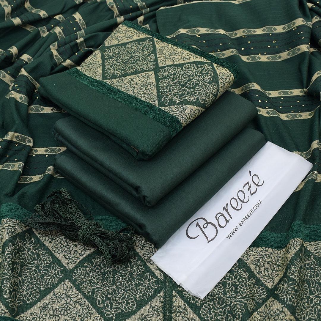 Dhanak 3-Piece With Wool Shawl