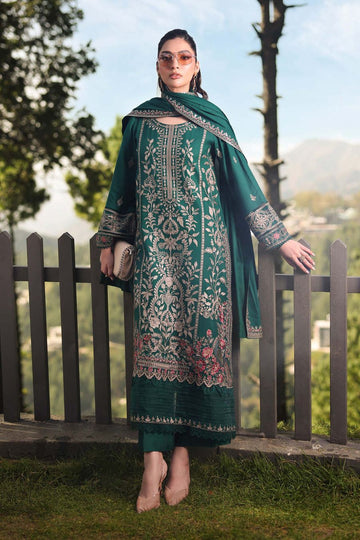 Embroidered Dhanak 3-Piece Suit