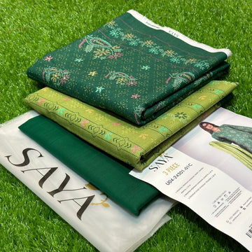 Printed Khaddar 3-Piece Suit