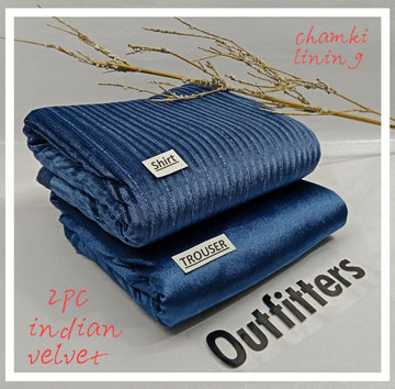 Indan 2-Piece Stone Velvet