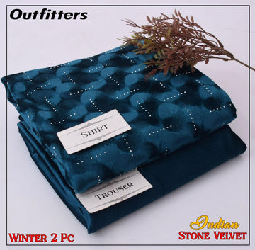 Indan 2-Piece Stone Velvet