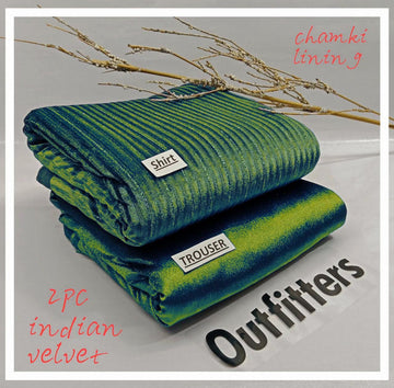 Indan 2-Piece Stone Velvet