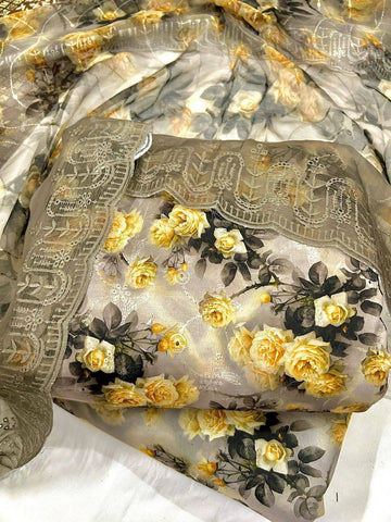 Chikenkari 3-Pc Suit