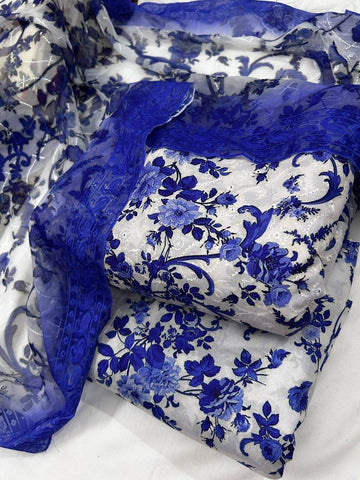 Chikenkari 3-Pc Suit